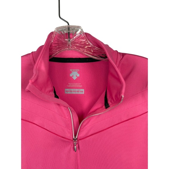 DESCENTE Girls Ski Performance Base Layer, 1/4 Zip, Hot Pink, Size Juniors 14 - Picture 9 of 11